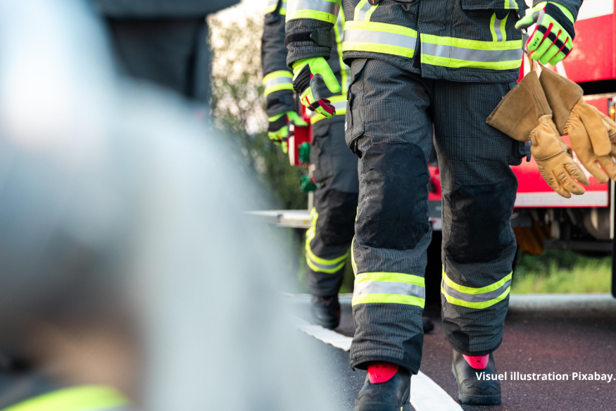 Vesdun : les sapeurs-pompiers mobilisés pour un feu de végétation